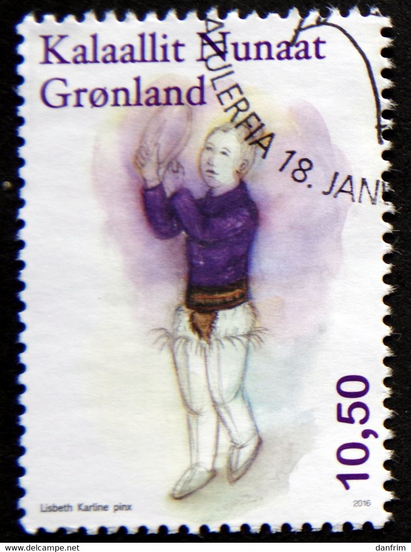 GREENLAND 2016  Costumes    Minr.713  (lot G 2143) - Used Stamps