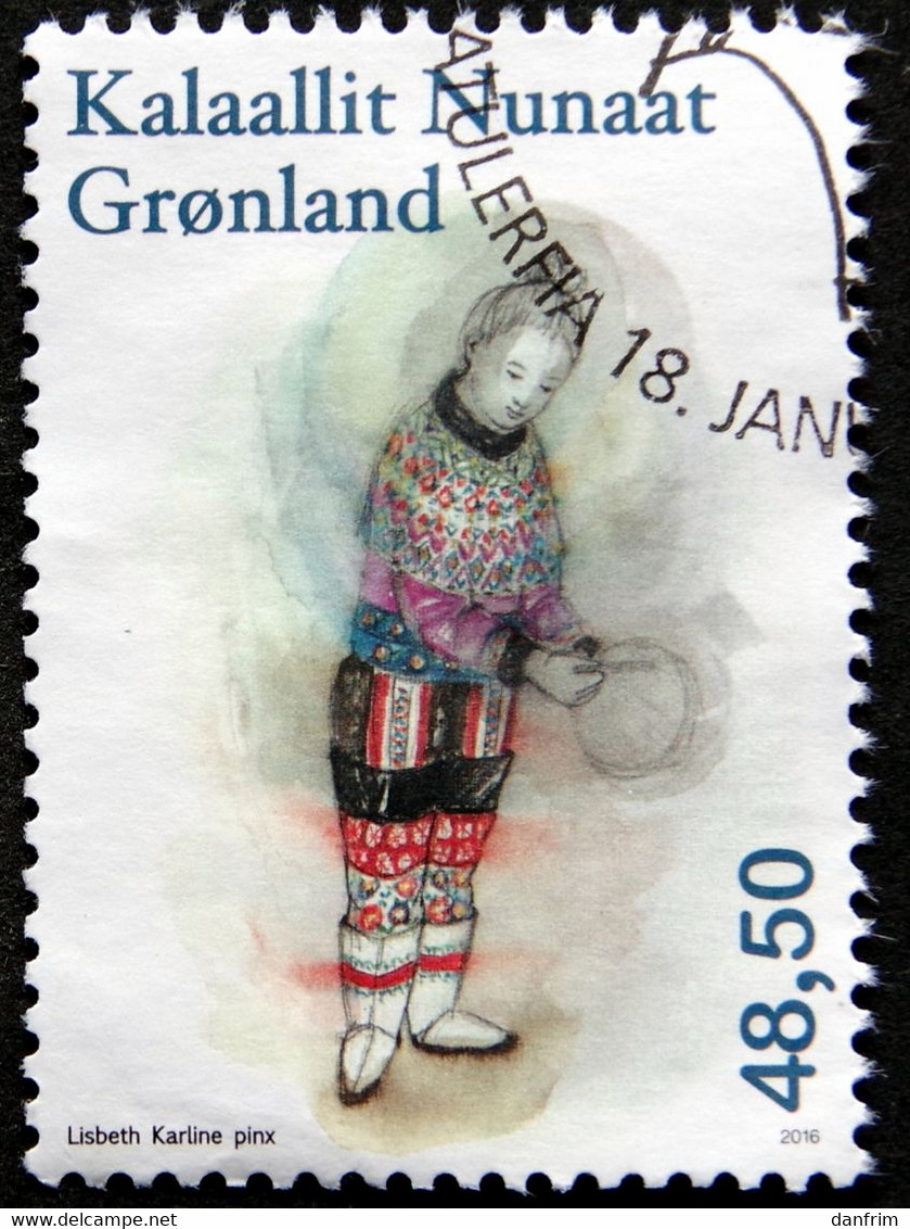 GREENLAND 2016  Costumes    Minr.716  (lot G 2145) - Oblitérés