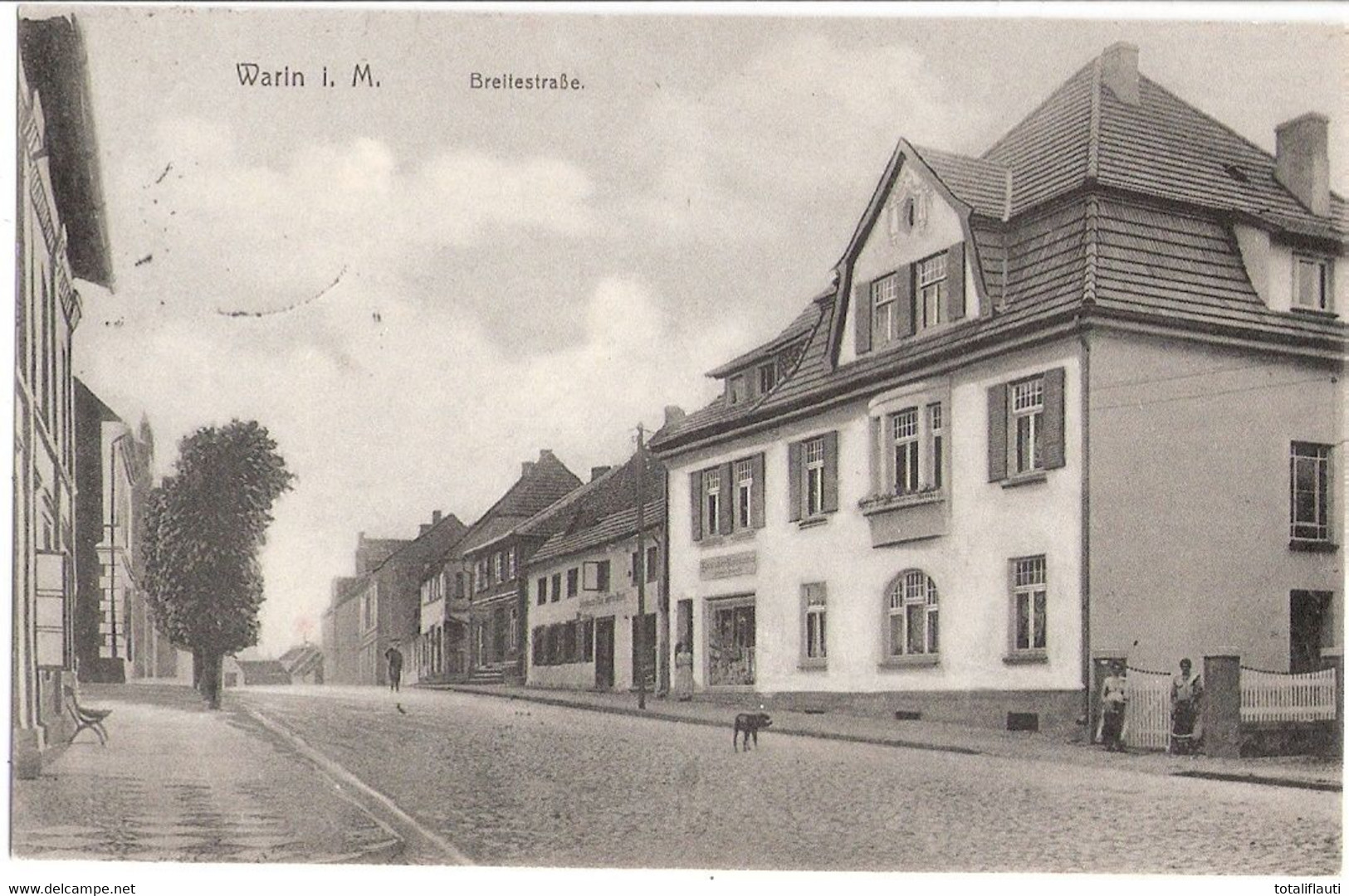 WARIN In Mecklenburg Breite Strasse Buch Und Papierhandlung 15.10.1919 Gelaufen TOP-Erhaltung - Sternberg