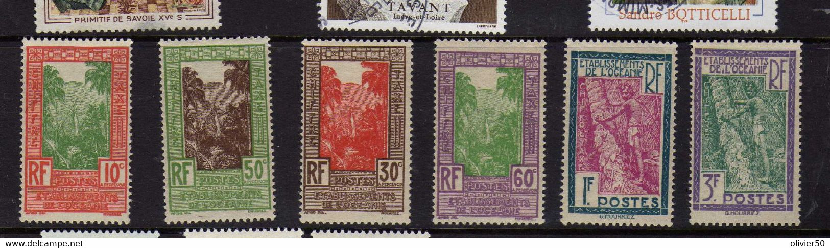 Ets  Oceanie  Timbres-Taxe   Neufs*/sg - Strafport