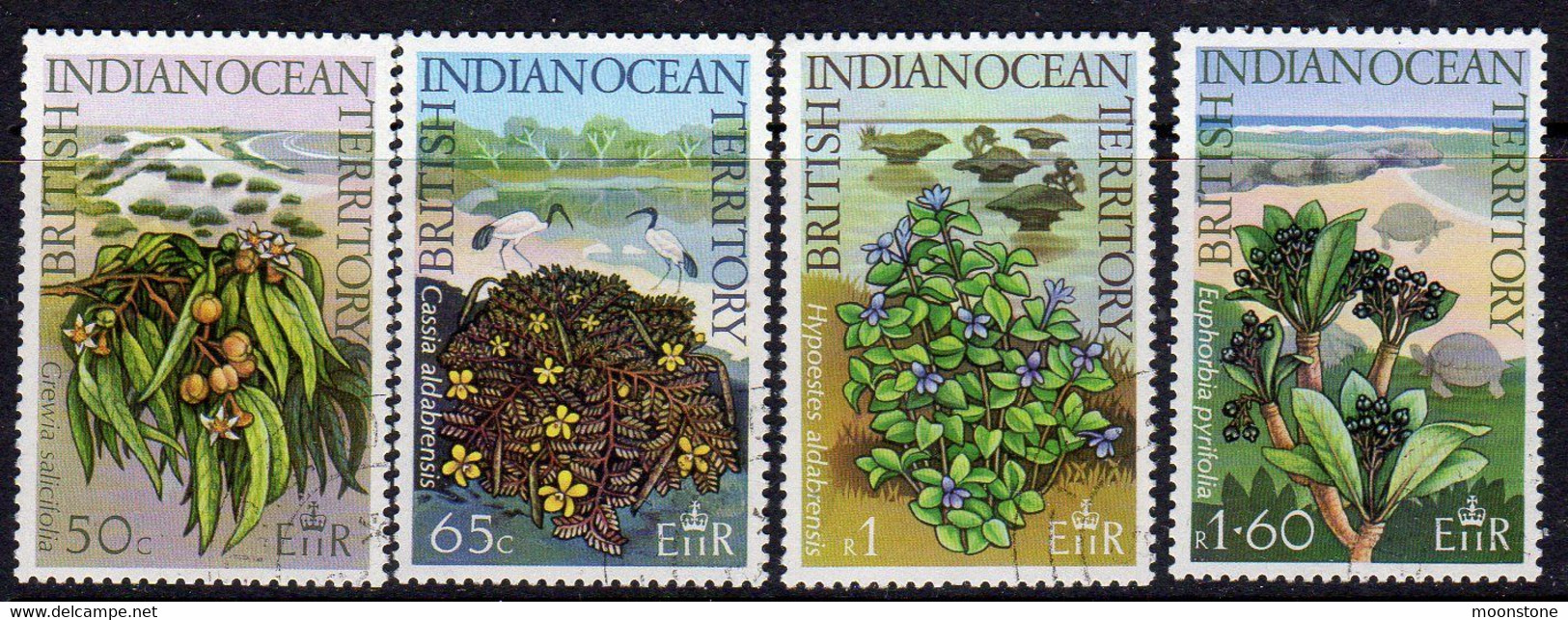 British Indian Ocean Territory BIOT 1975 Wildlife III Set Of 4, Used, SG 77/80 (A) - Brits Indische Oceaanterritorium