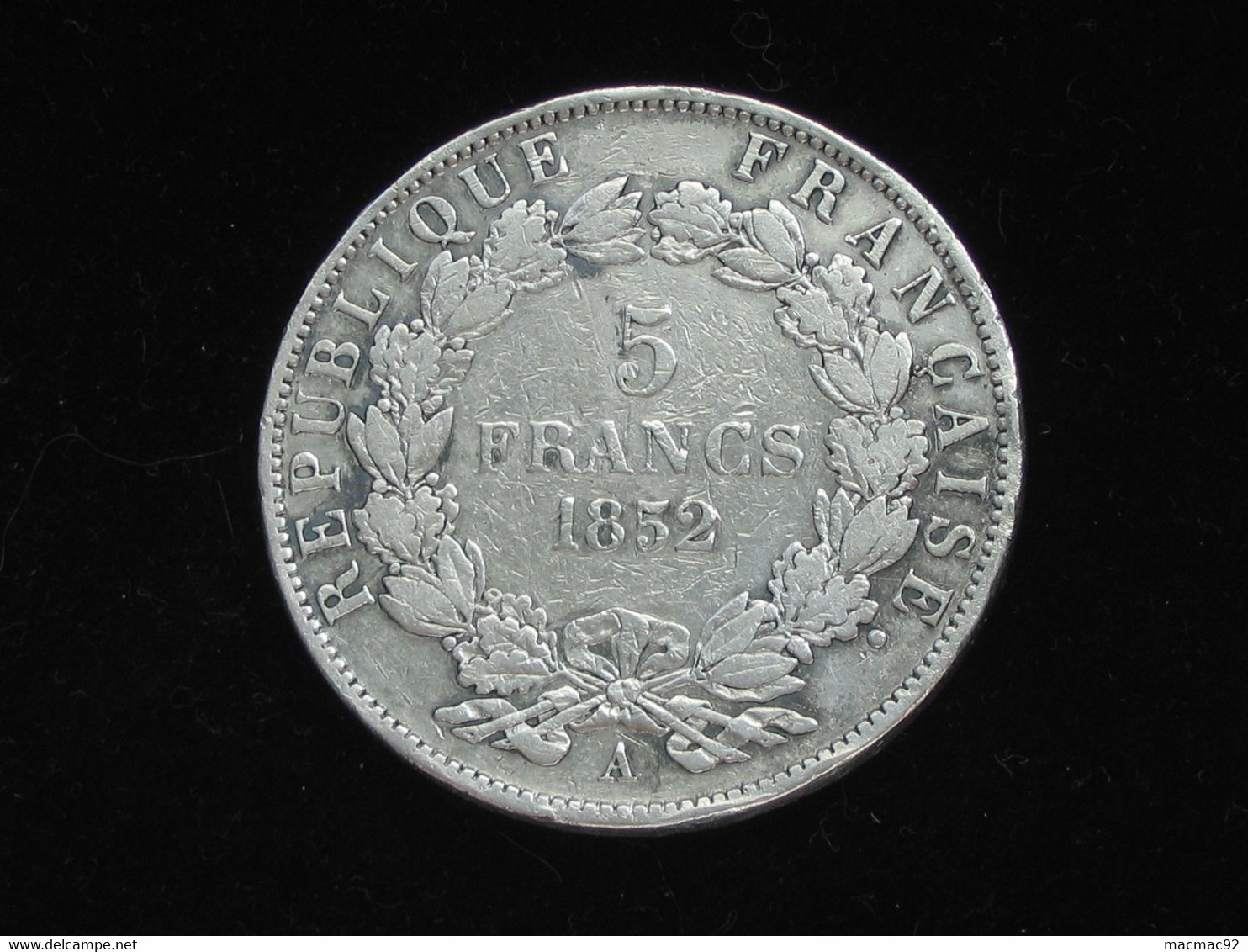 5 Francs Napoléon III Tête Nue - 1852 A ( Paris ) **** EN ACHAT IMMEDIAT  !!! *** - 5 Francs
