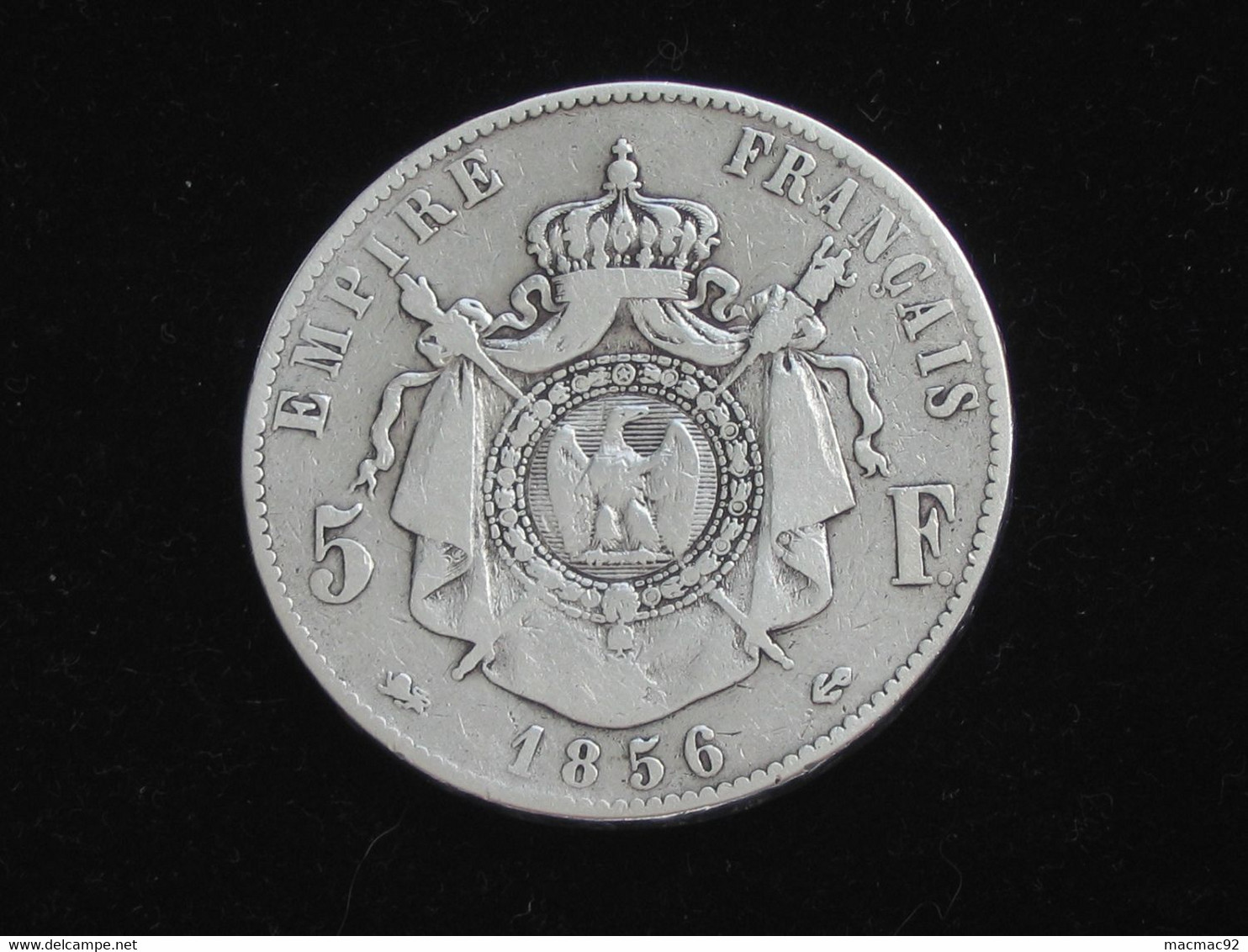 5 Francs Napoléon III Tête Nue - 1856 D  ( Lyon ) **** EN ACHAT IMMEDIAT  **** - 5 Francs