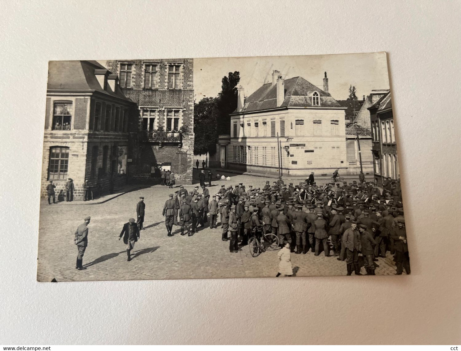 Comines   FRANCE     Carte Photo D'un Concert Par Des Soldats Allemands Durant La Première Guerre Mondiale - Comines-Warneton - Komen-Waasten