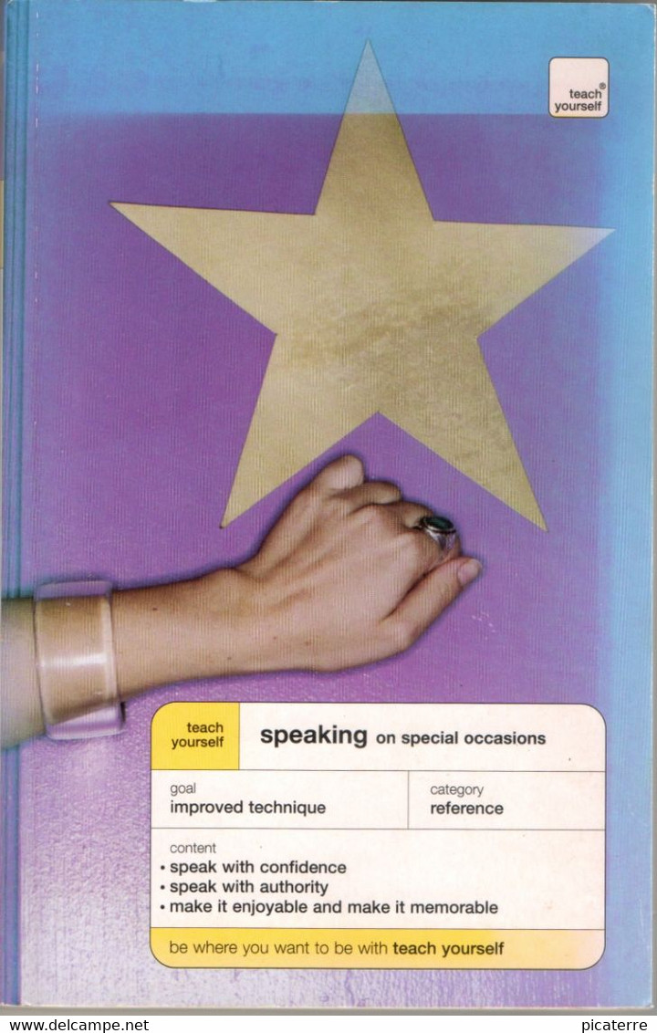 POST FREE UK- TEACH YOURSELF SPEAKING On Special Occasions - P/back - 202 Pages - Opvoeding/Onderwijs