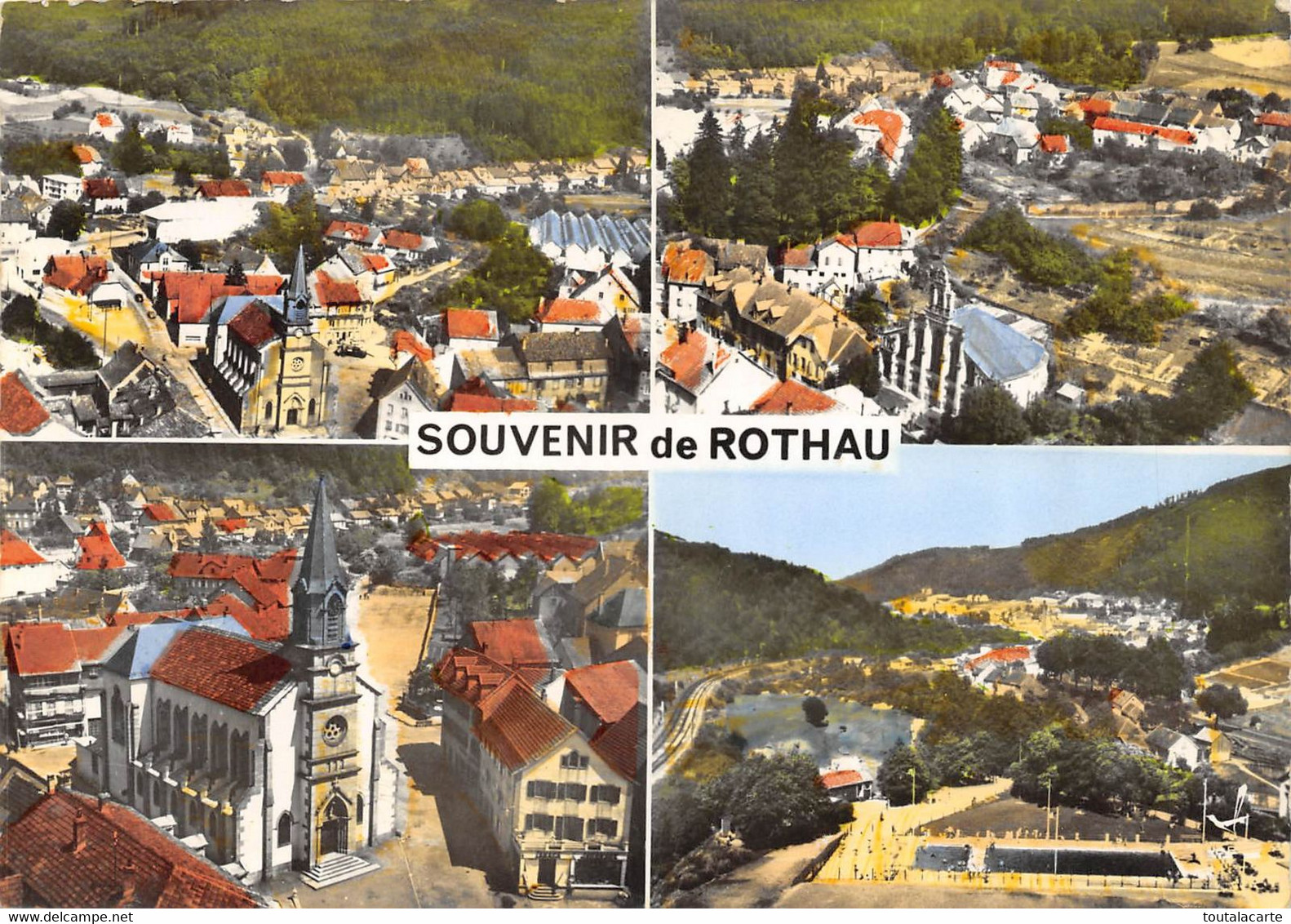 CPSM 67 SOUVENIR DE ROTHAU  Grand Format  15 X 10,5 Cm - Rothau