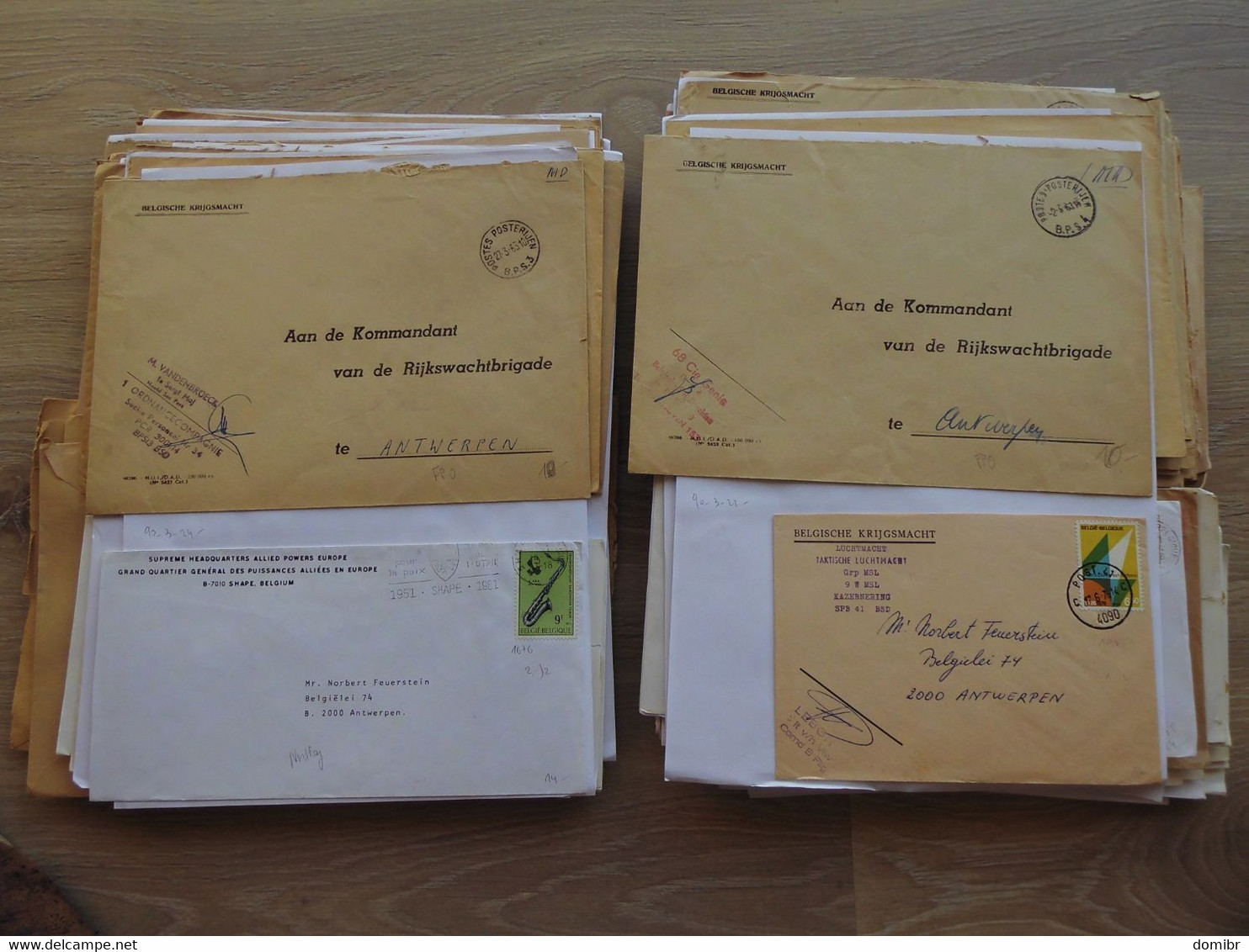 Belgique 230 lettres courrier militaire Forces Armées Belges belgische krijgsmacht Militair ATAF OTAN NATO