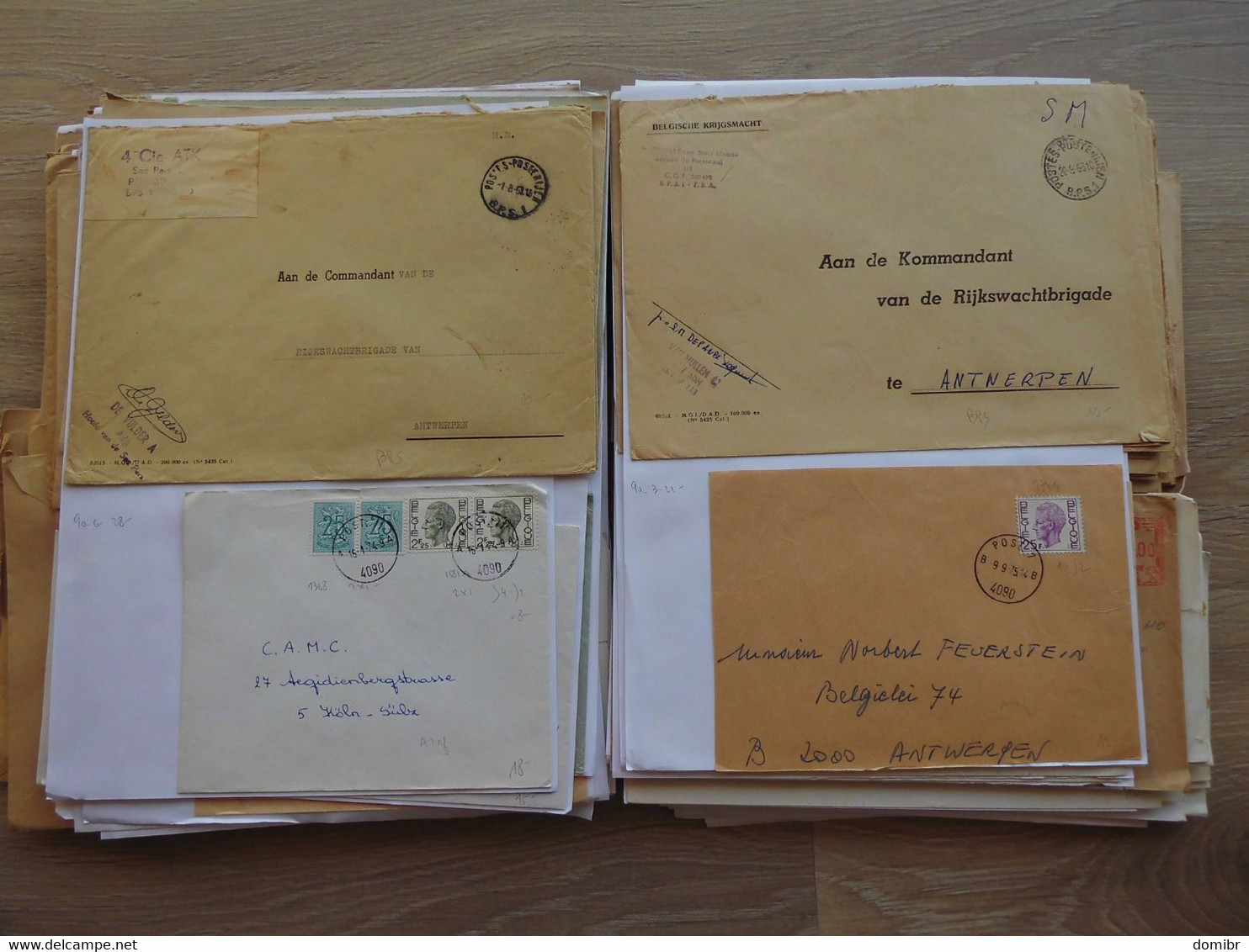 Belgique 230 lettres courrier militaire Forces Armées Belges belgische krijgsmacht Militair ATAF OTAN NATO