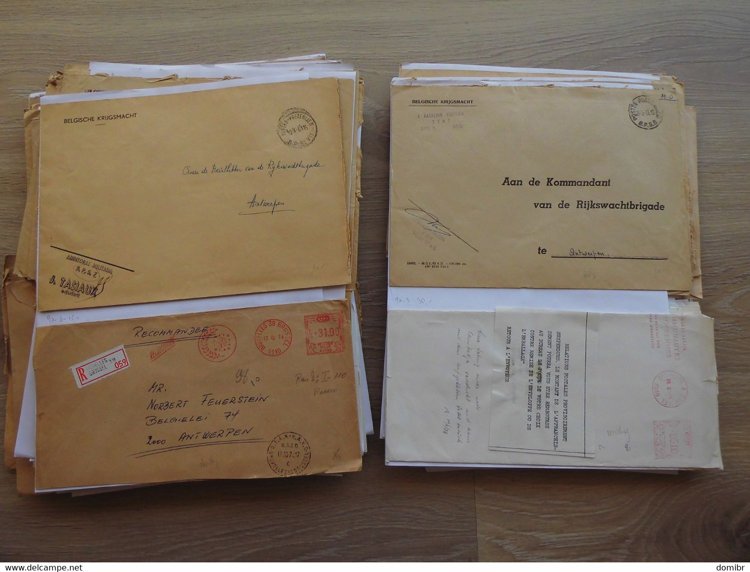 Belgique 230 lettres courrier militaire Forces Armées Belges belgische krijgsmacht Militair ATAF OTAN NATO