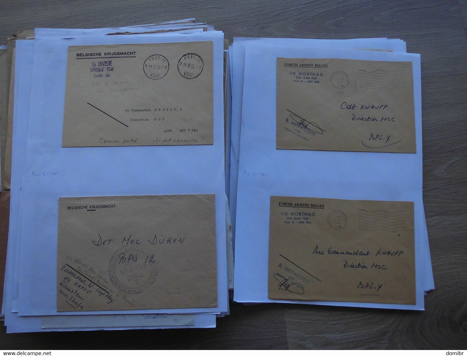 Belgique 230 lettres courrier militaire Forces Armées Belges belgische krijgsmacht Militair ATAF OTAN NATO