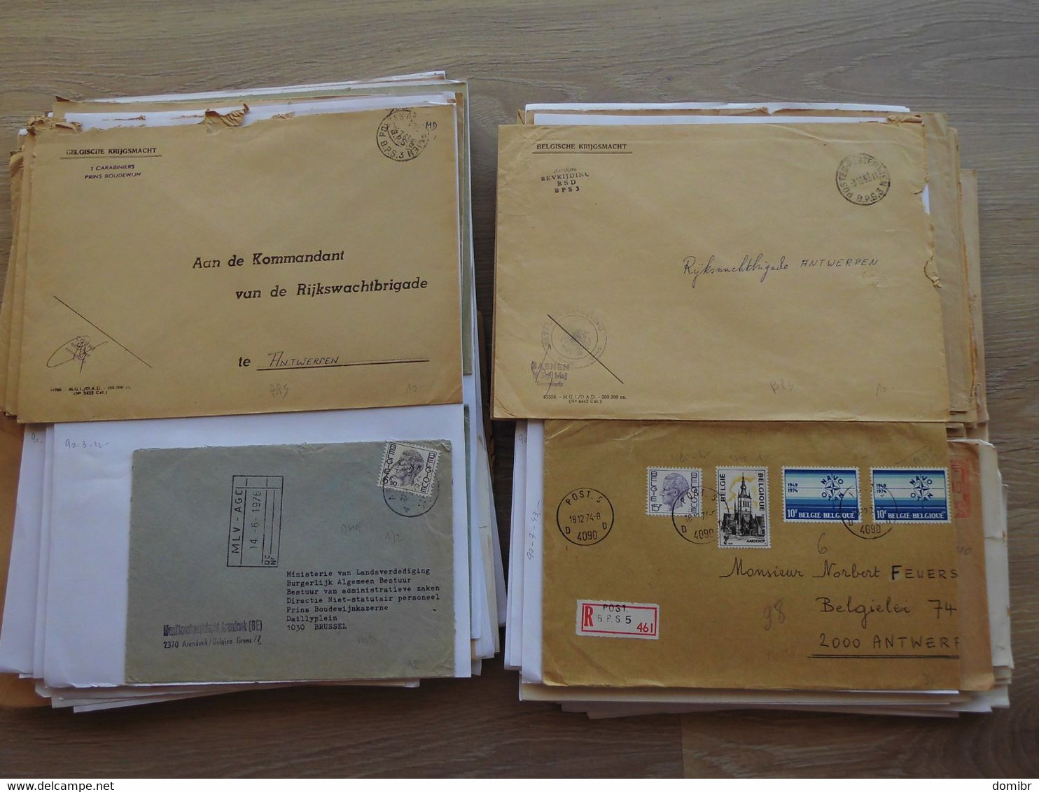 Belgique 230 lettres courrier militaire Forces Armées Belges belgische krijgsmacht Militair ATAF OTAN NATO