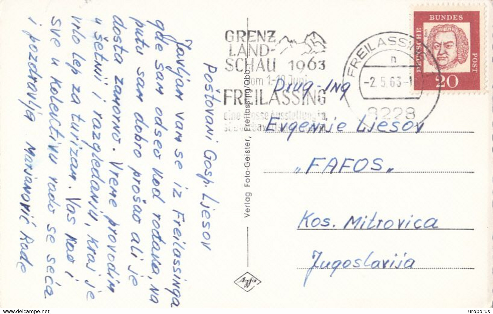 GERMANY - Gruss Aus Freilassing Obb 1963 - Freilassing