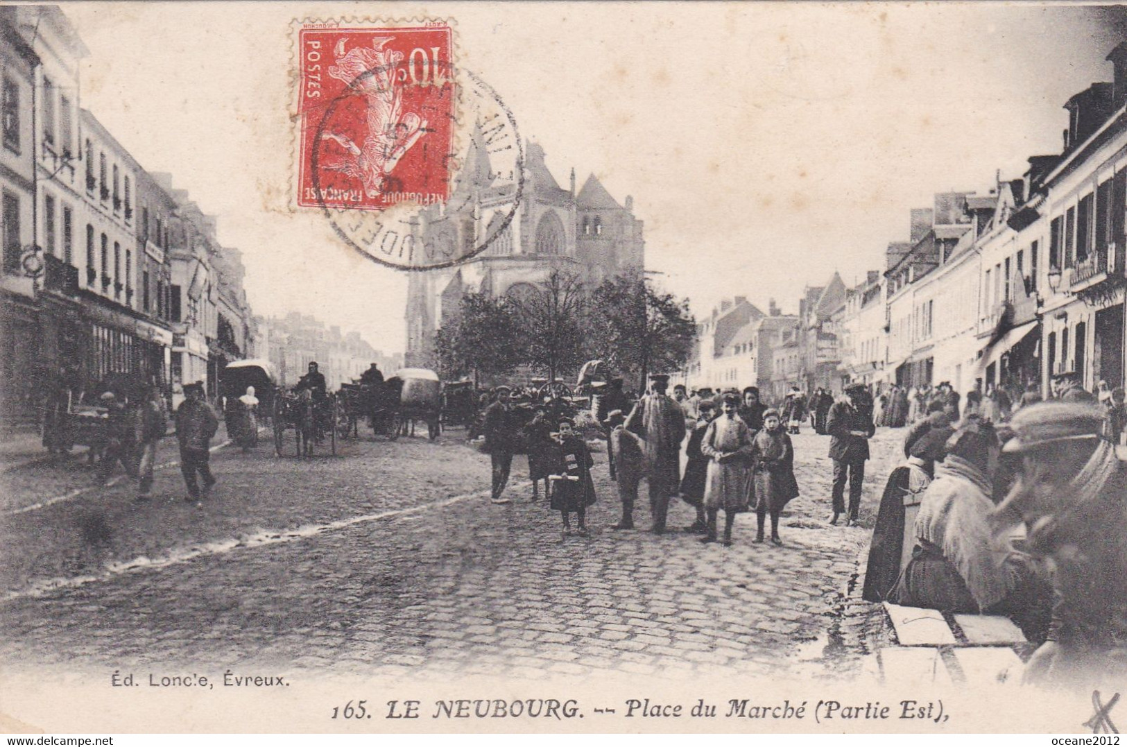 27 Le Neubourg.  Place Du Marché. Partie Est - Le Neubourg