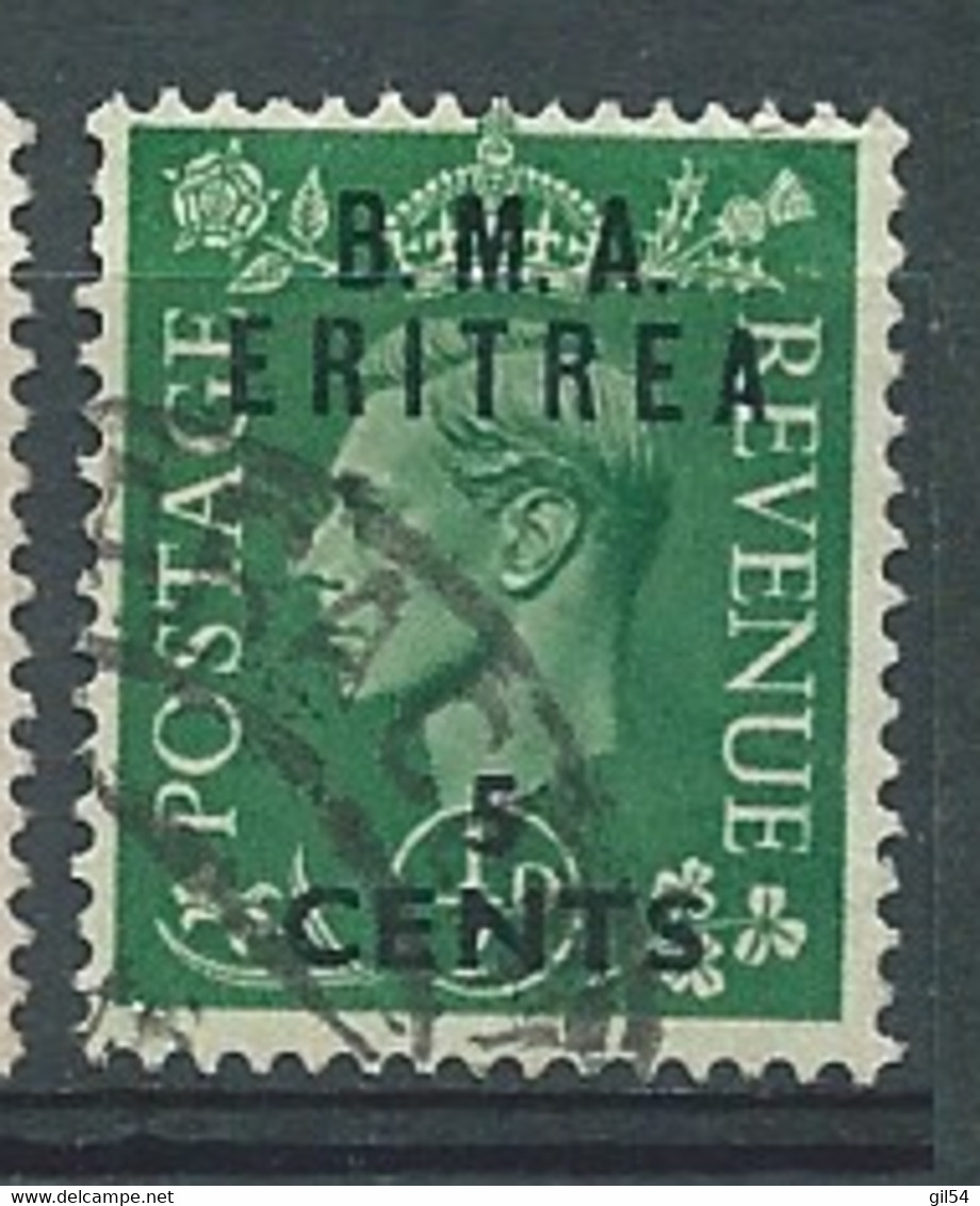 Erythrée Occupation Britannique Administration Militaire    - Yvert N° 1 Oblitéré     -   Ava 31740 - Erythrée