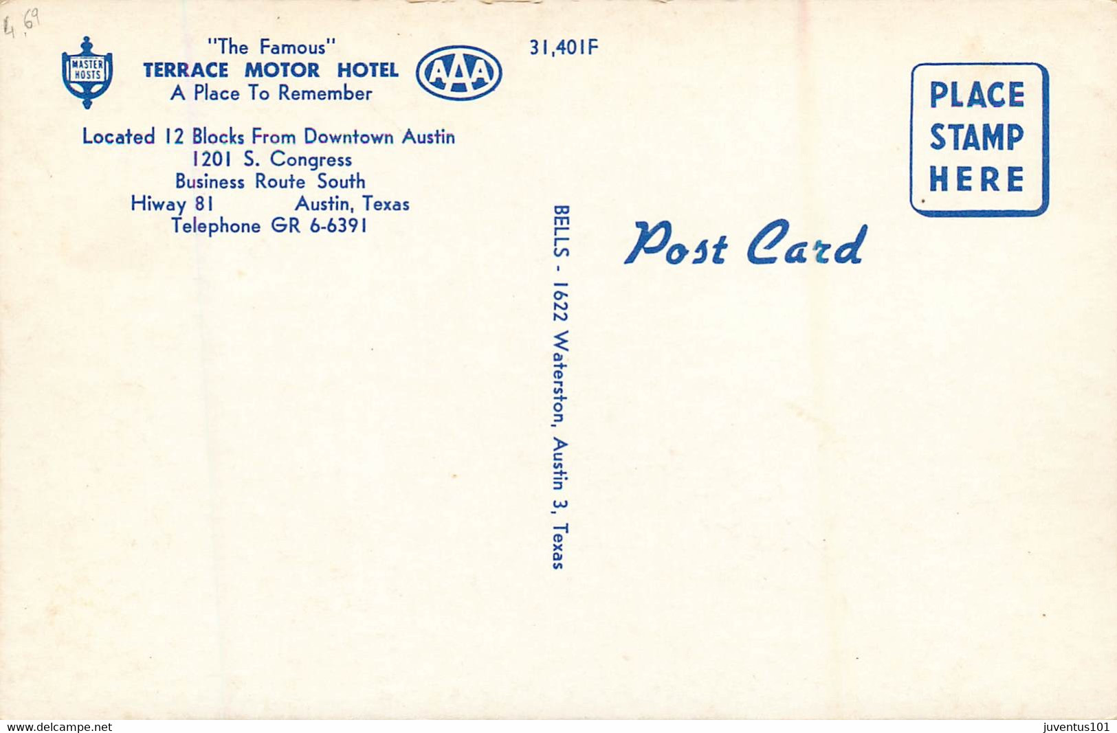 CPSM Terrace Motor Hotel-Austin      L1723 - Austin