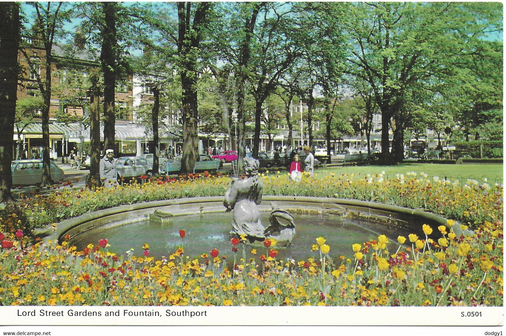 LORD STREET GARDENS AND FOUNTAIN, SOUTHPORT, MERSEYSIDE, ENGLAND. UNUSED POSTCARD   Wa5 - Southport