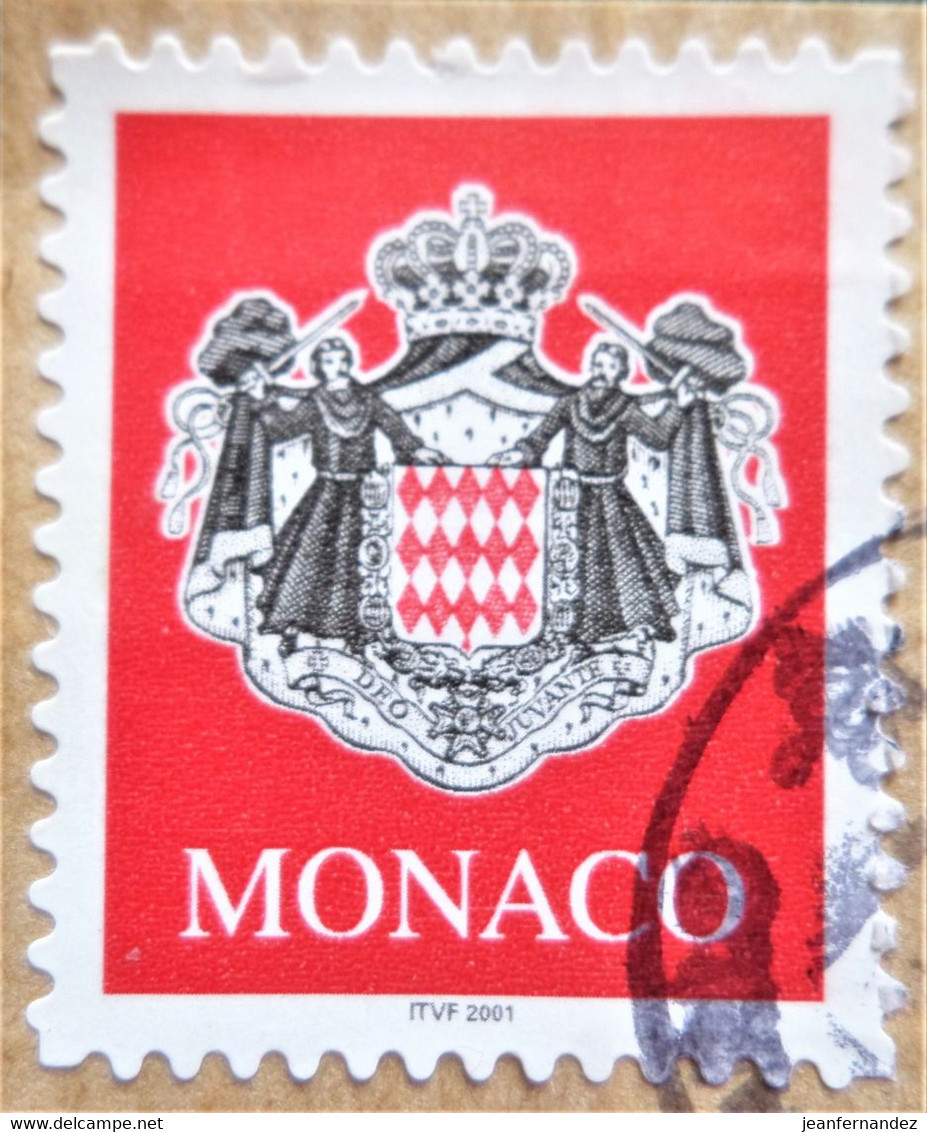 Timbre De Monaco 2000 Coat Of Arms Stampworld N° 2544 - Used Stamps