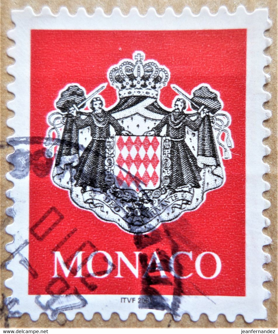 Timbre De Monaco 2000 Coat Of Arms Stampworld N° 2544 - Oblitérés