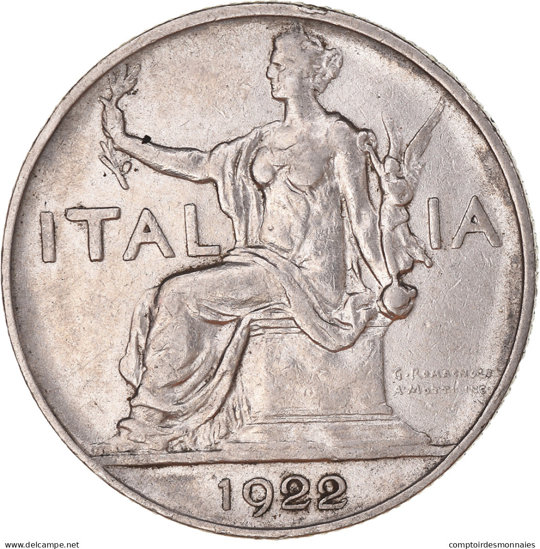 Monnaie, Italie, Lira, 1922 - 1 Lira