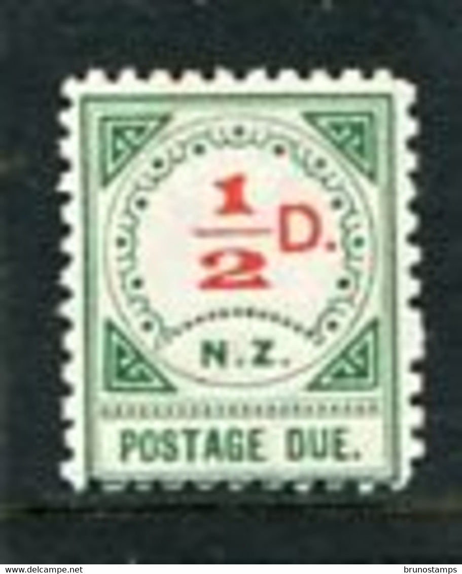 NEW ZEALAND - 1899  POSTAGE DUES  1/2d  MINT - Timbres-taxe
