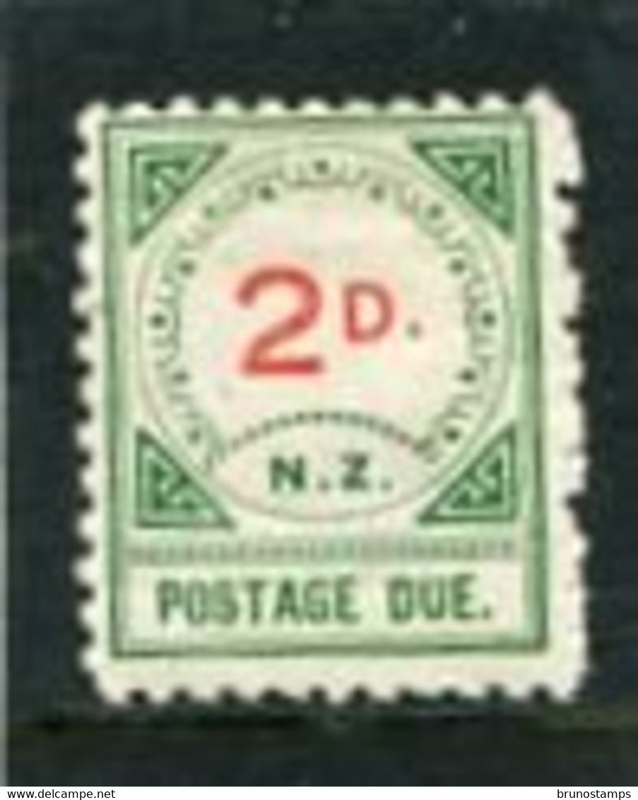 NEW ZEALAND - 1899  POSTAGE DUES  2d  MINT - Segnatasse