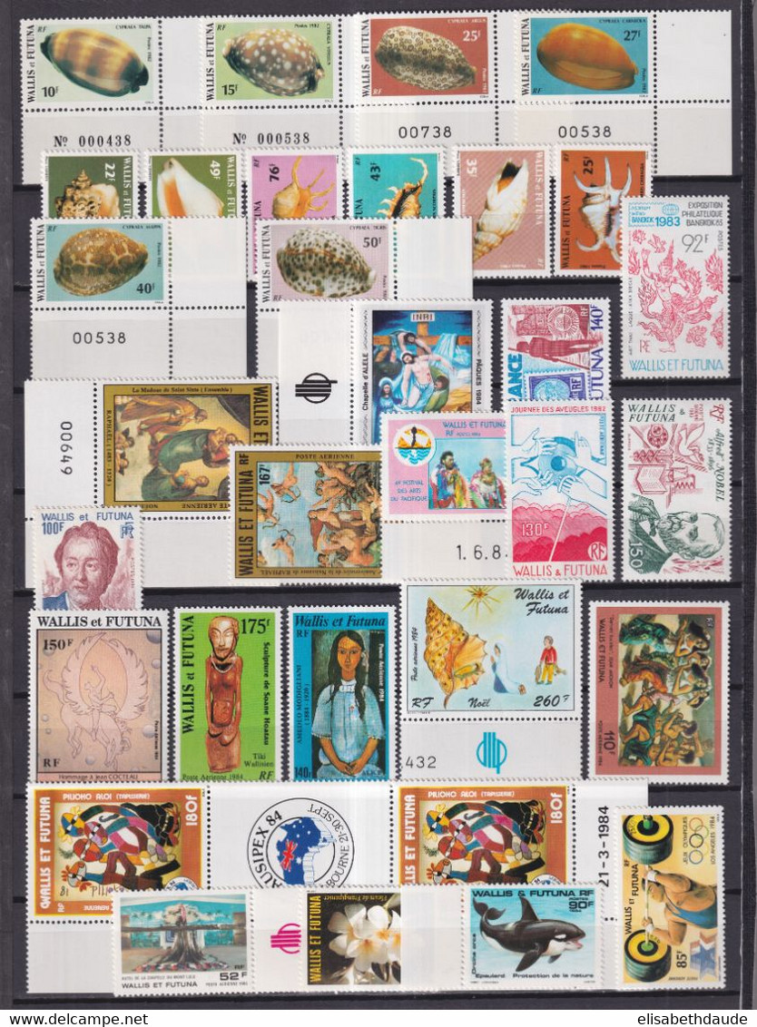 WALLIS ET FUTUNA - 1980/1984 - COLLECTION 2 PAGES ! ** MNH - COTE = 162.5 EUR - Unused Stamps