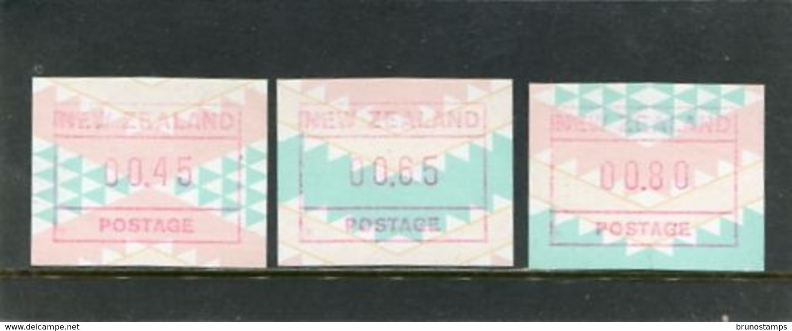 NEW ZEALAND - 1984  FRAMA  SET OF 3  (45c+65c+80c)  MINT NH - Abarten Und Kuriositäten