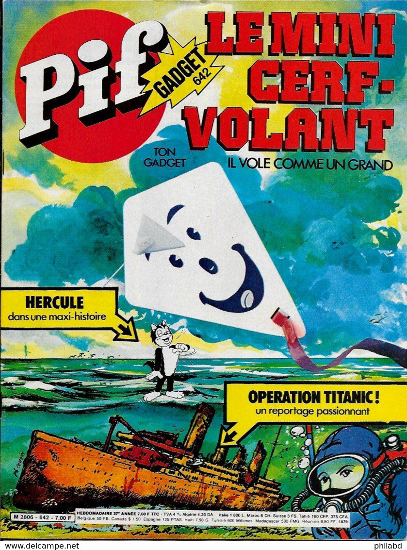 Pif GADGET N°642 & Le Titanic - Les Editions Vaillant 1981 TB - Pif Gadget