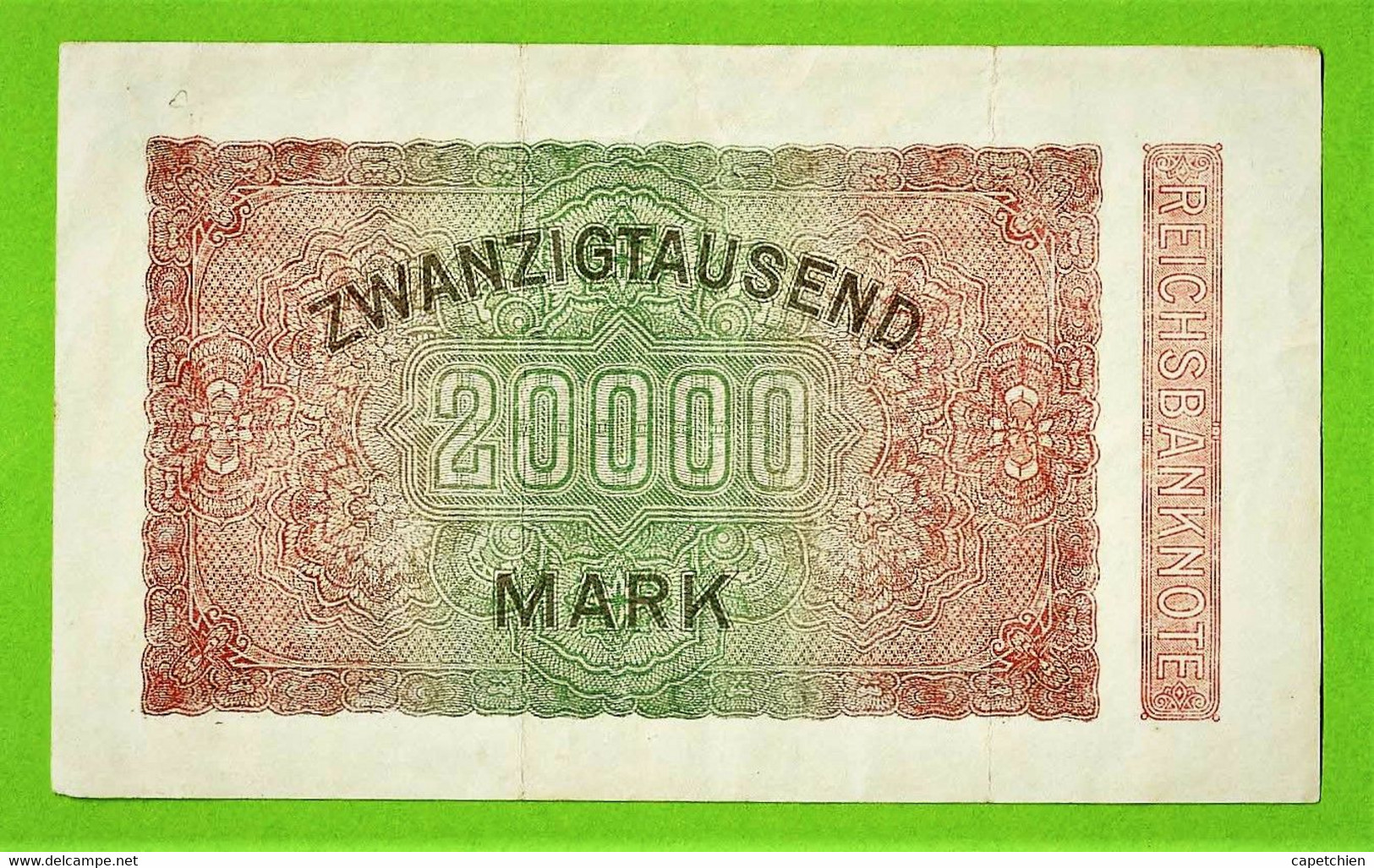 ALLEMAGNE / 20.000 MARK / REICHSBANKNOTE / 20 - 09 - 1923 - 20.000 Mark