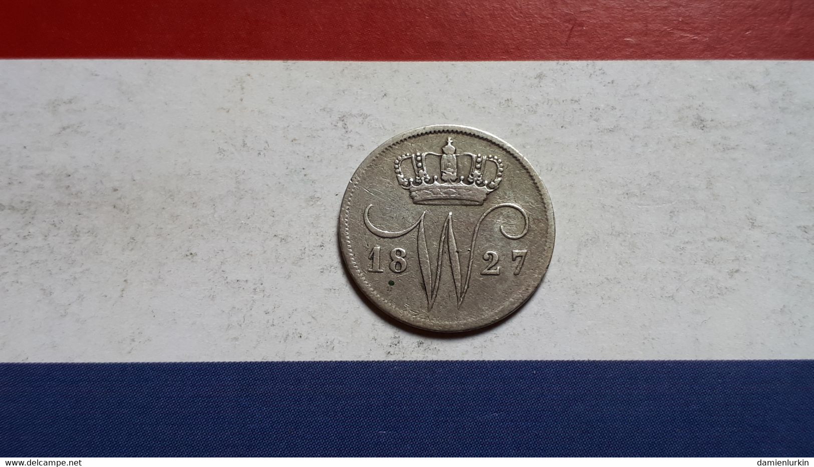 PAYS-BAS GUILLAUME IER 10 CENTS 1827 U  ARGENT/ZILVER/SILBER/SILVER 5850000 EX. COTES : 20€-35€-75€-150€ - 1815-1840: Willem I.