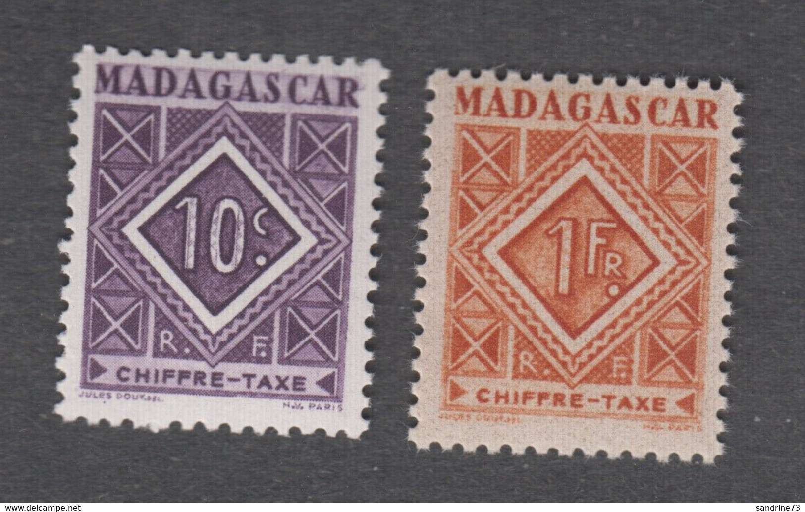 Colonies Françaises - Timbres Neufs** - Madagascar - Taxe N°31 Et 34 - Segnatasse