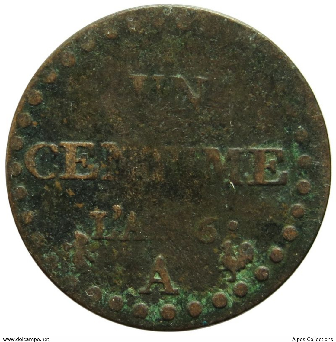 F10009.1 - FRANCE - 1 Centime Dupré - An 6 - 36/36 - 1795-1799 French Directory