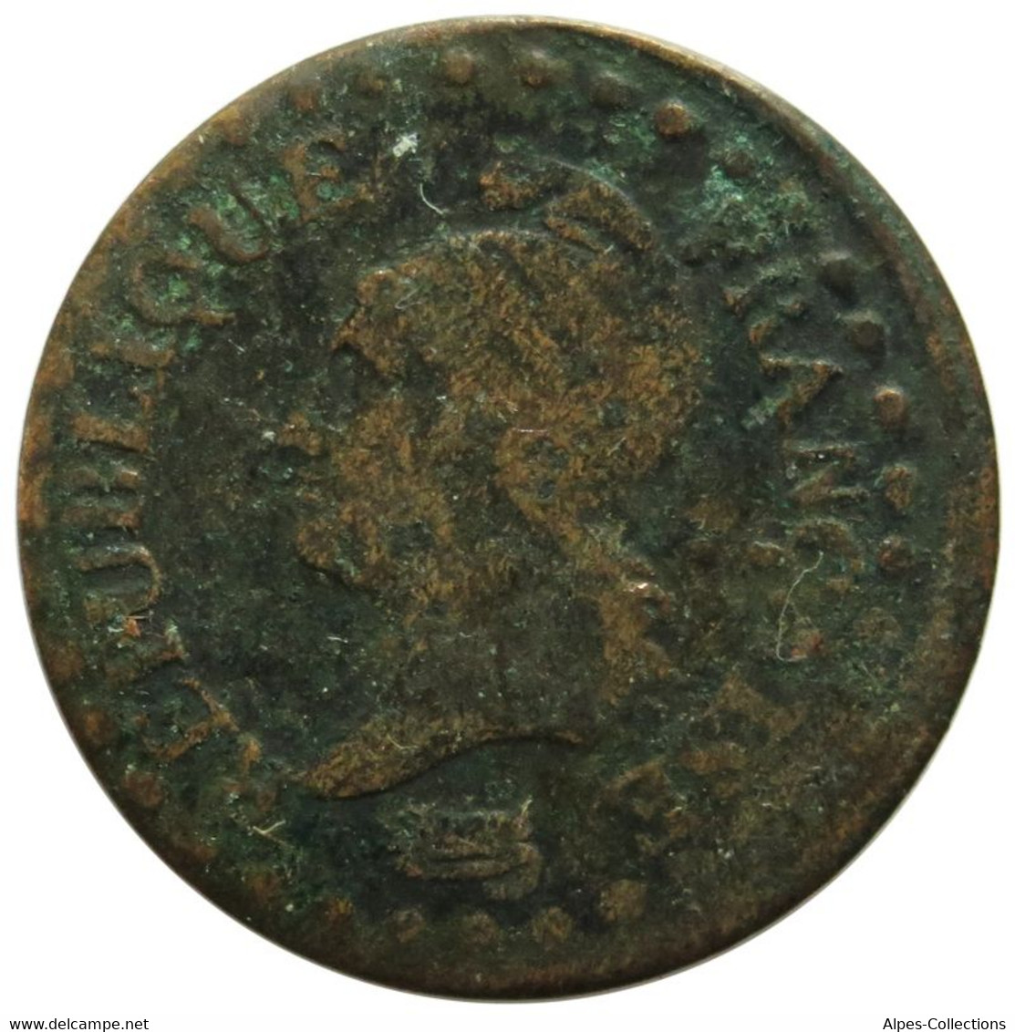 F10009.1 - FRANCE - 1 Centime Dupré - An 6 - 36/36 - 1795-1799 French Directory