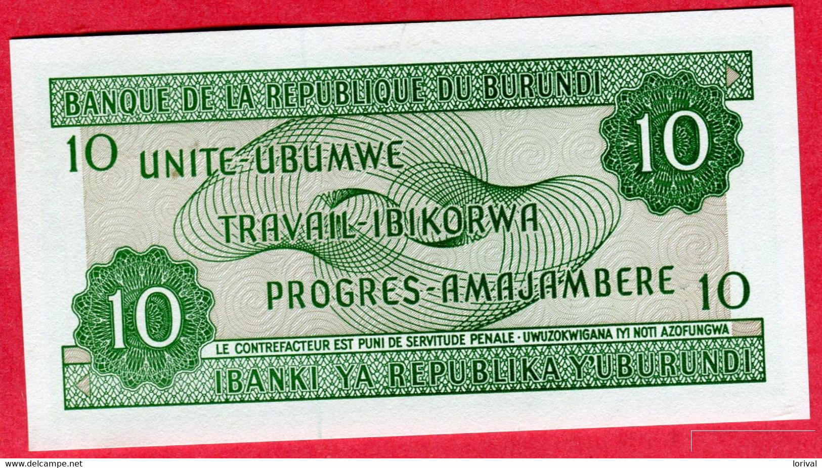 10 Francs 2007 Neuf 4 Euros - Burundi