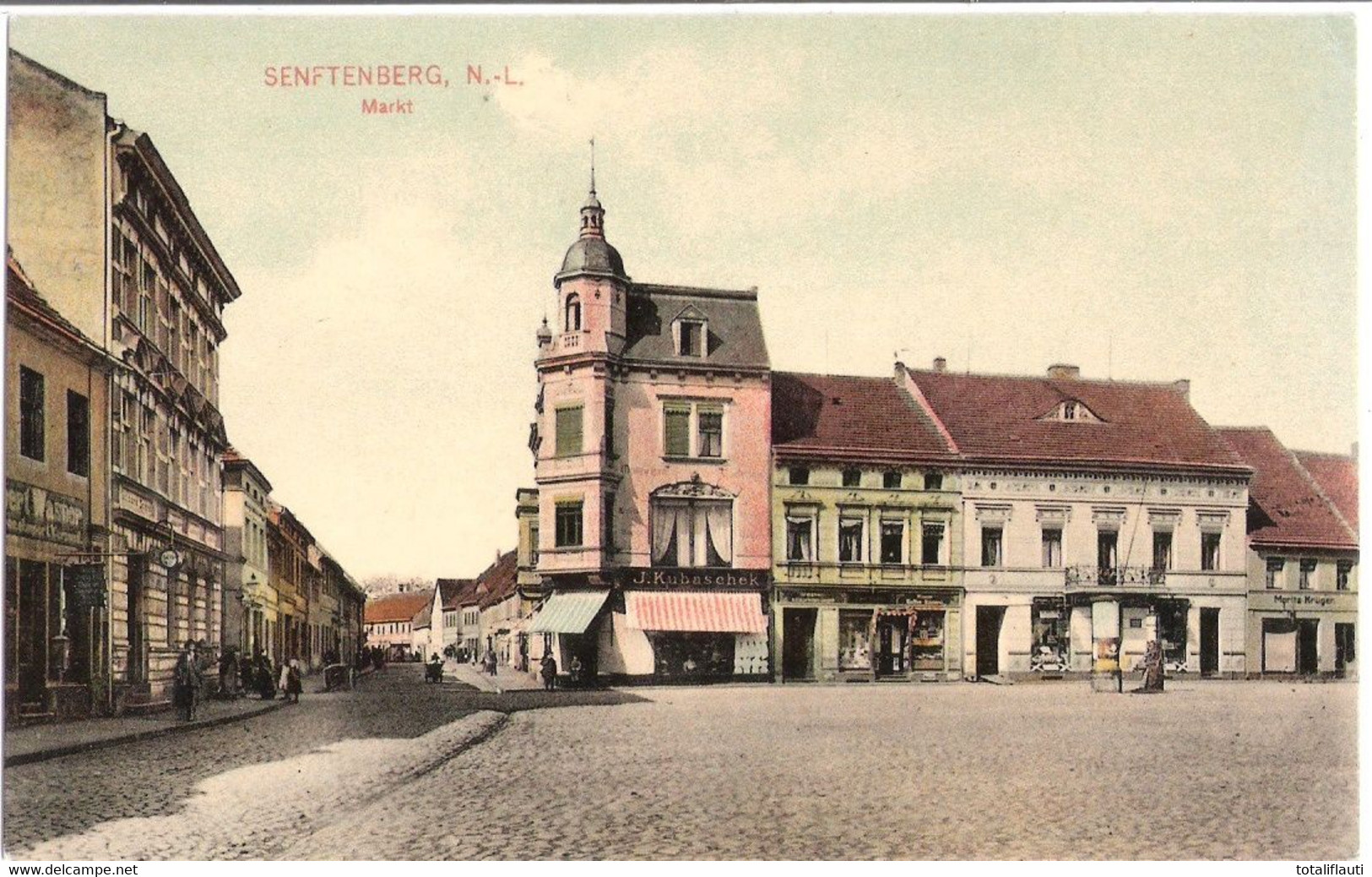 SENFTENBERG Niederlausitz Markt Color 1907 Hochglanz TOP-Erhaltung Ungelaufen - Senftenberg