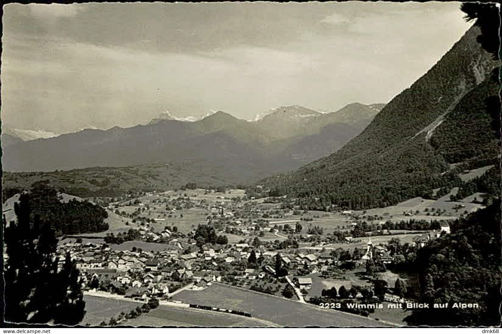 SWITZERLAND - WIMMIS MIT BLICK AUF ALPEN - PHOTO WERNER SCHMUTZ - 1950s (14263) - Wimmis