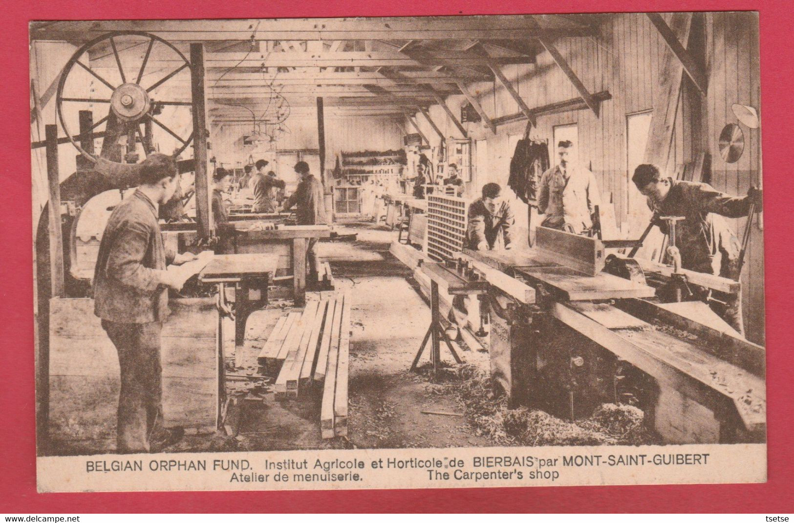 Bierbais ( Mont-Saint-Guibert ) - Institut Agicole Et Horticole - Atelier De Menuiserie - 1938 ( Voir Verso ) - Mont-Saint-Guibert