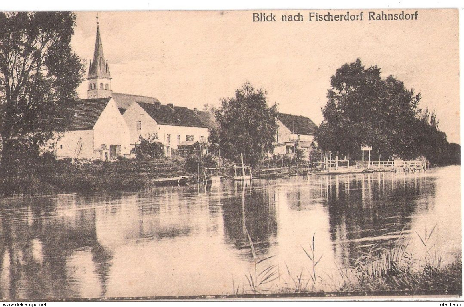 Berlin RAHNSDORF Blick über Das Wasser Zum Fischerdorf Fast TOP-Erhaltung Ungelaufen - Köpenick