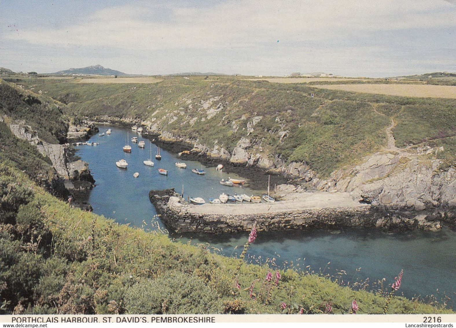 Postcard Porthclais Harbour St David's Pembrokeshire Wales My Ref B25529 - Pembrokeshire