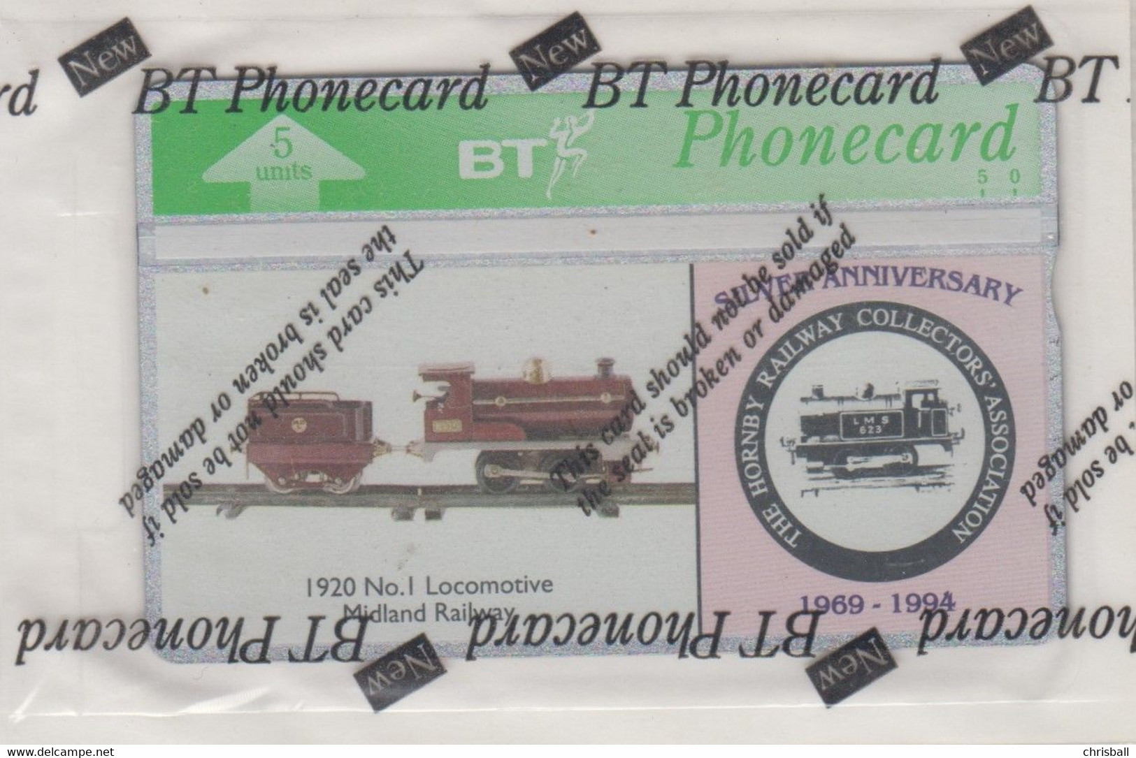 BT Hornby Railway Anniversary Phonecard - Mint Wrapped - BT Emissioni Commemorative