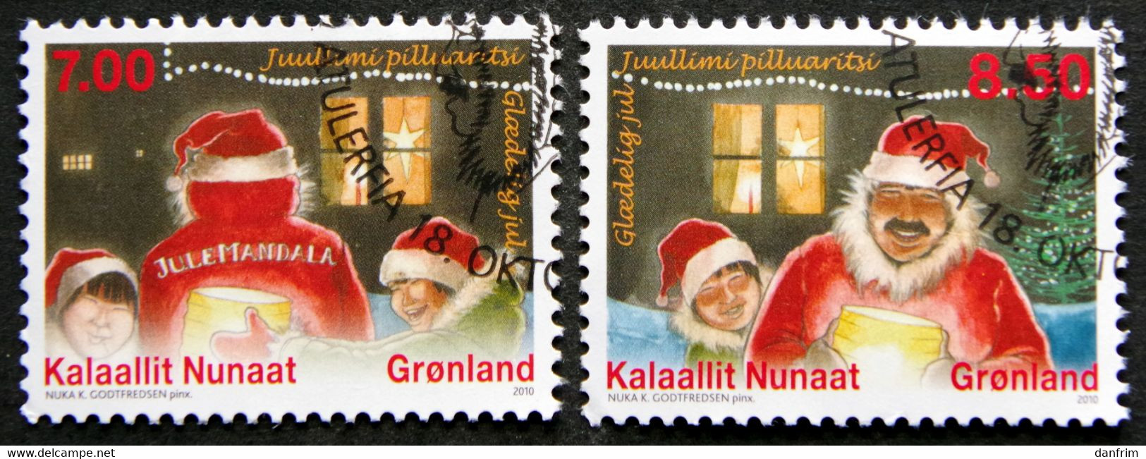 Greenland   2010   CHRISTMAS  Minr.571-72  ( Lot G 2584 ) - Used Stamps