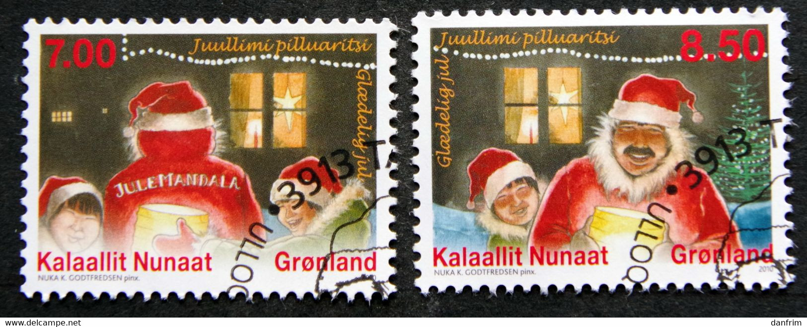 Greenland   2010   CHRISTMAS  Minr.571-72  ( Lot G 2585 ) - Oblitérés