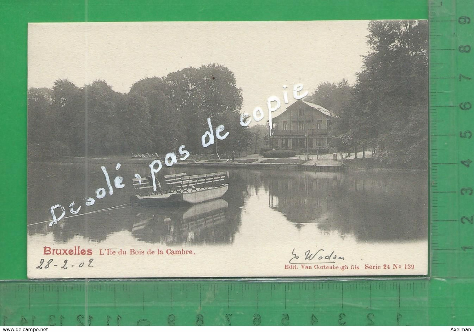 BELGIQUE, BRUXELLES : L'Ile Du Bois De La Cambre - Forêts, Parcs, Jardins