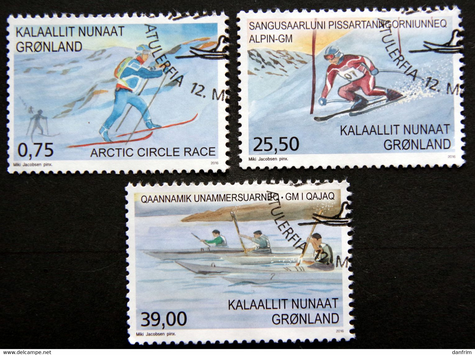 GREENLAND 2016 SPORT  Minr.728-30   ( Lot H 10) - Used Stamps