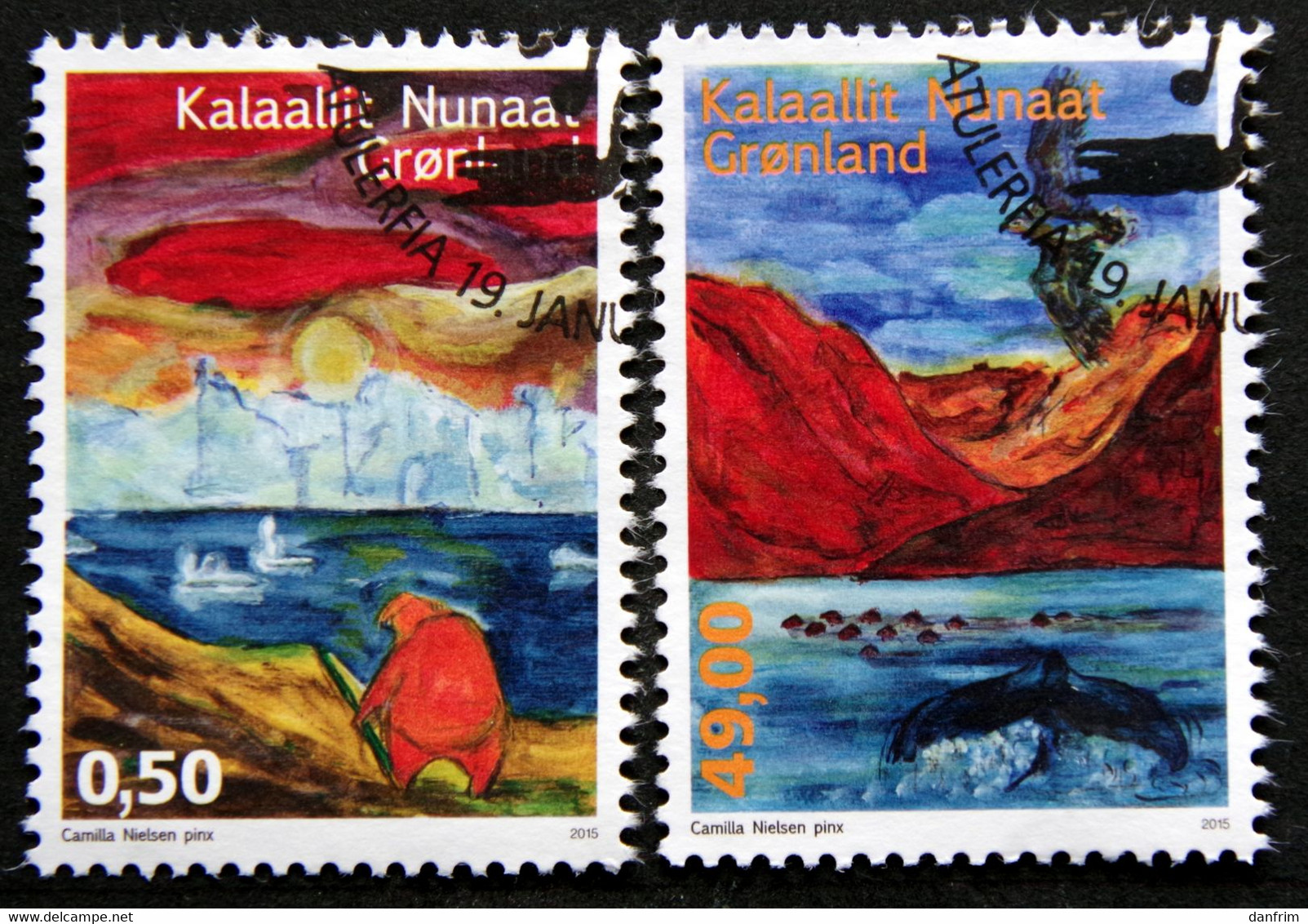 GREENLAND 2015    Greenlandic Songs  Minr.687-88     ( Lot H 16) - Gebraucht