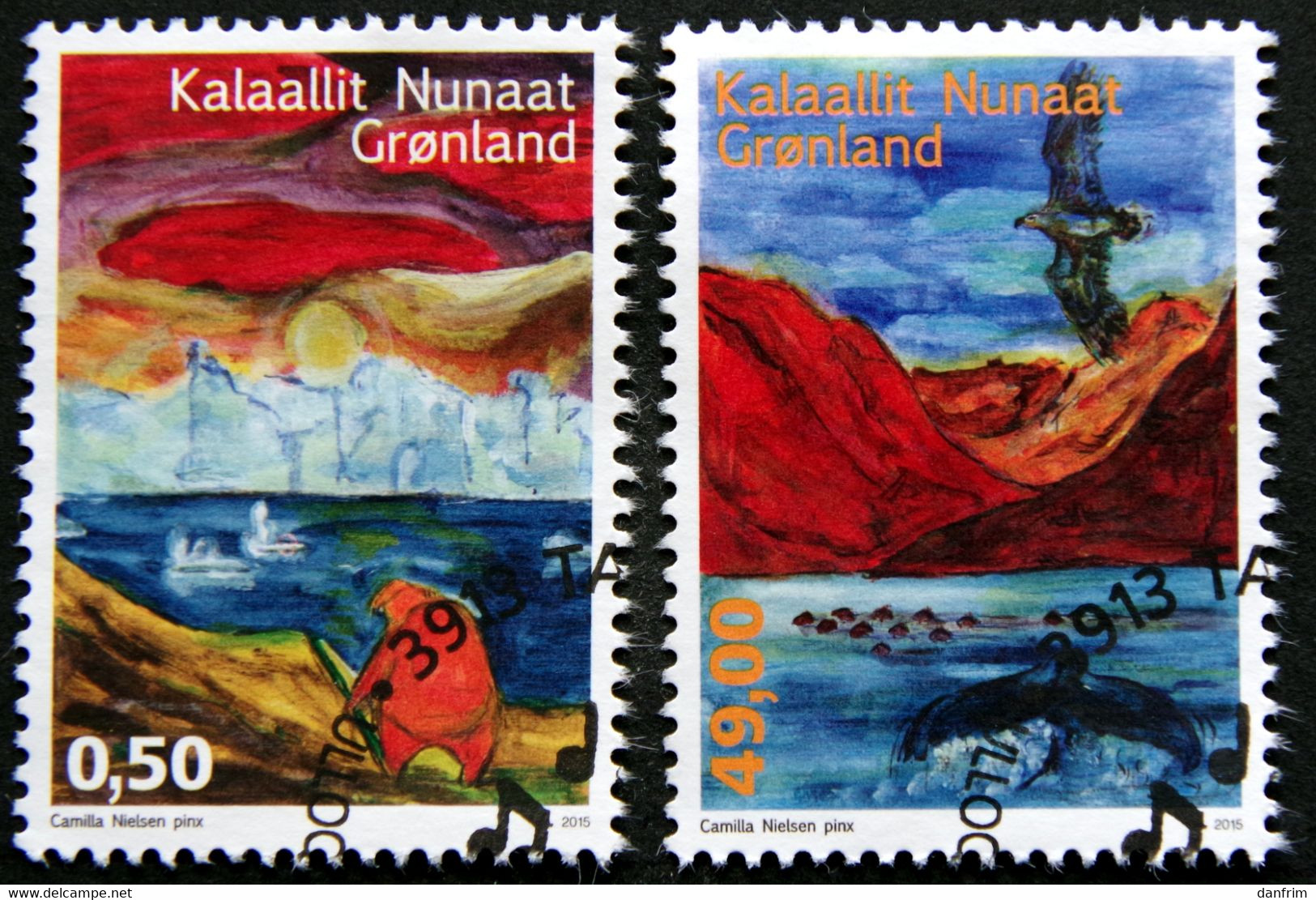 GREENLAND 2015    Greenlandic Songs  Minr.687-88     ( Lot H 18) - Oblitérés