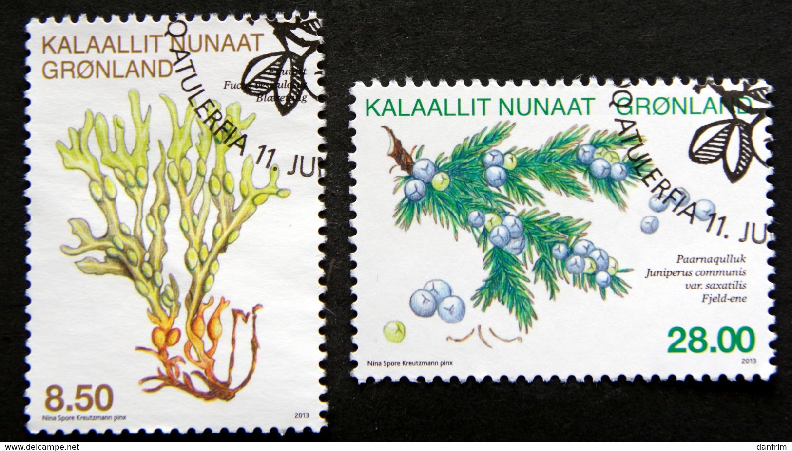 GREENLAND 2013 Flora Plants  Minr.643-44      (lot H 36) - Used Stamps