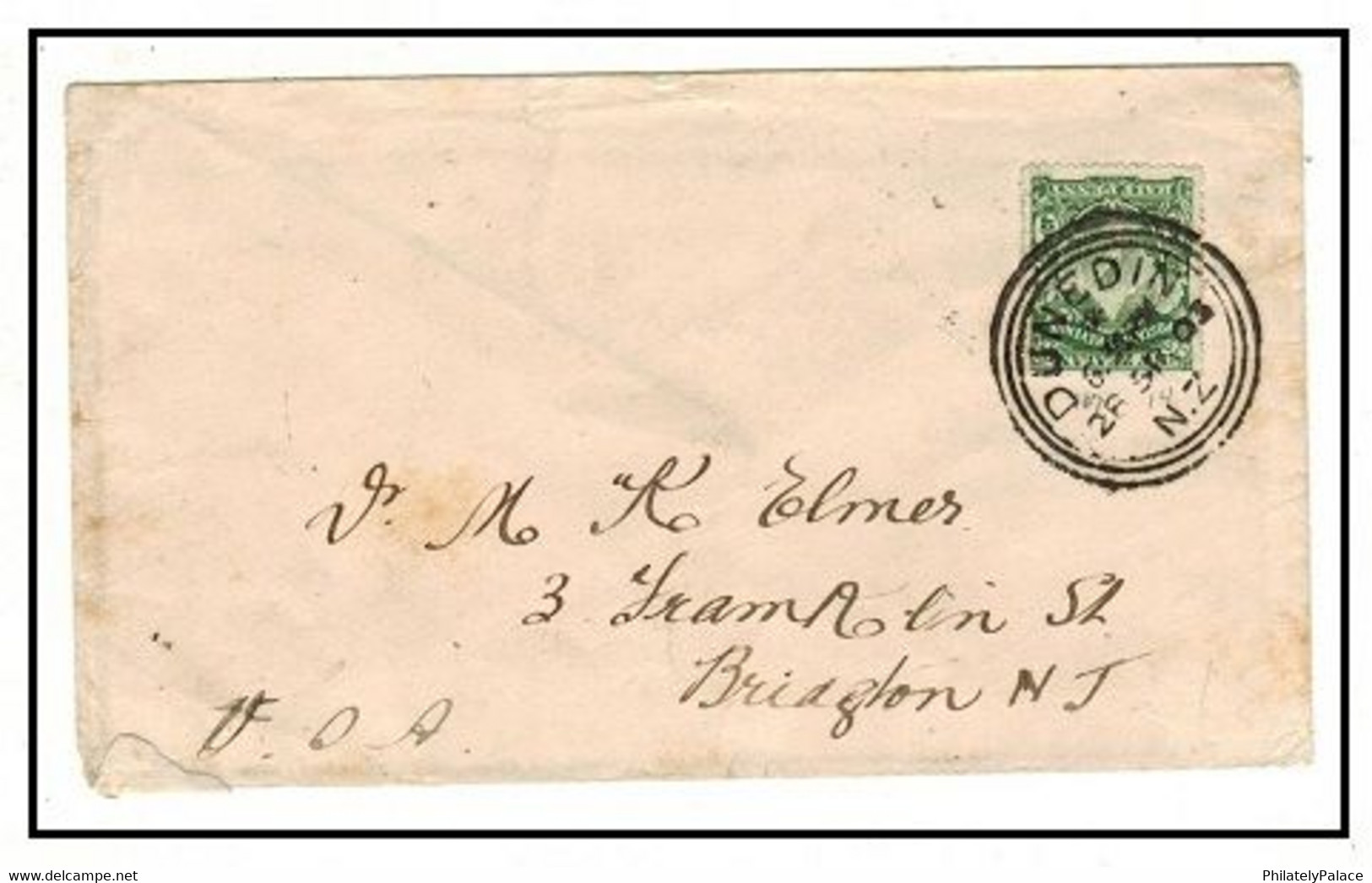 NEW ZEALAND - 1903 1/2d Rate Cover To USA Used At DUNEDIN (**) - ...-1855 Prefilatelia
