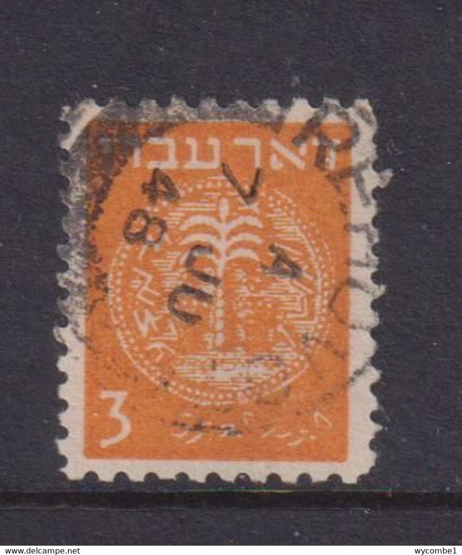 ISRAEL - 1948 Coins Definitive 3m Used As Scan - Oblitérés (sans Tabs)