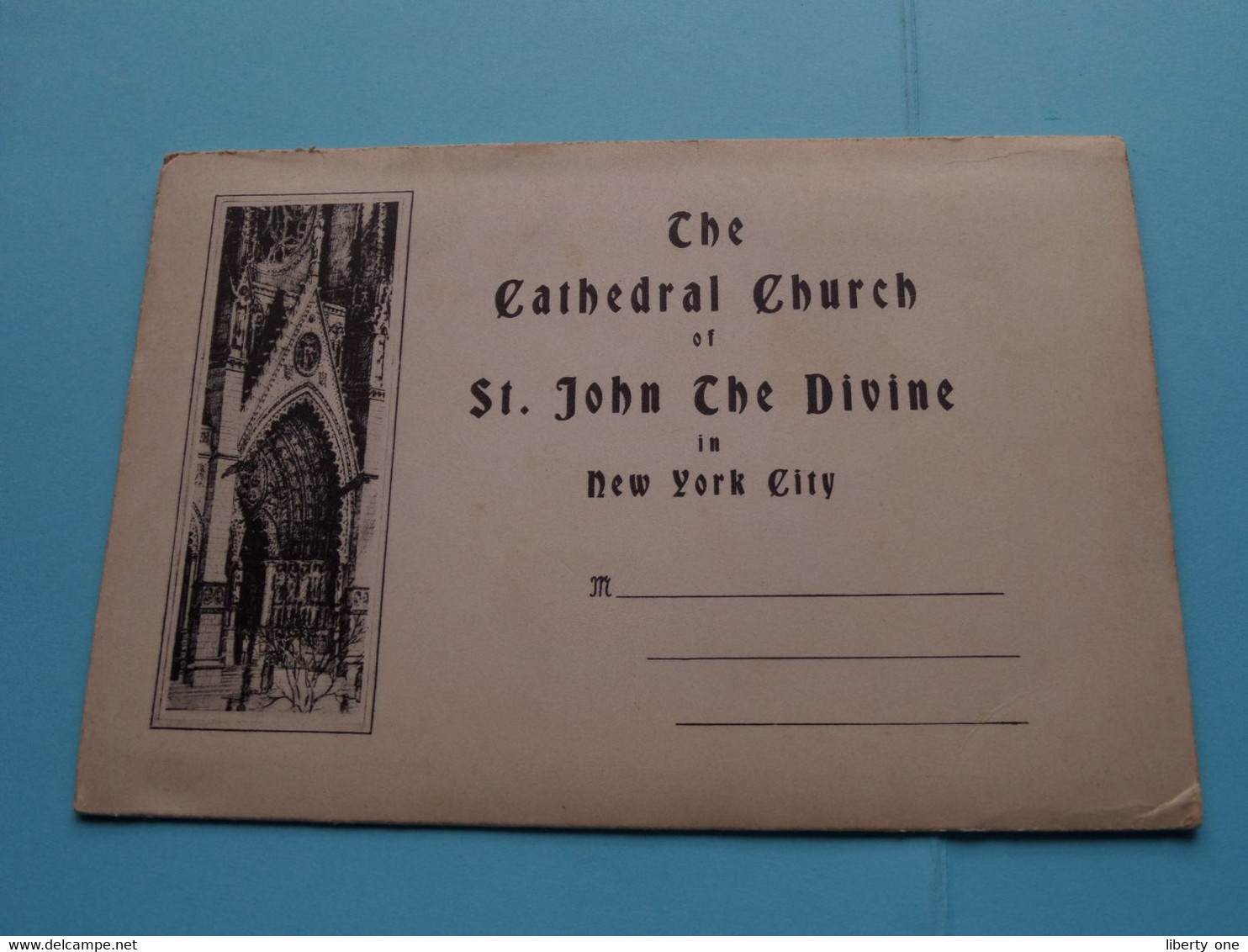 The CATHEDRAL Church Of St. JOHN The DIVINE In NYC ( See / Voir Scans ) >>> ( Carnet With Views ) ! - Chiese